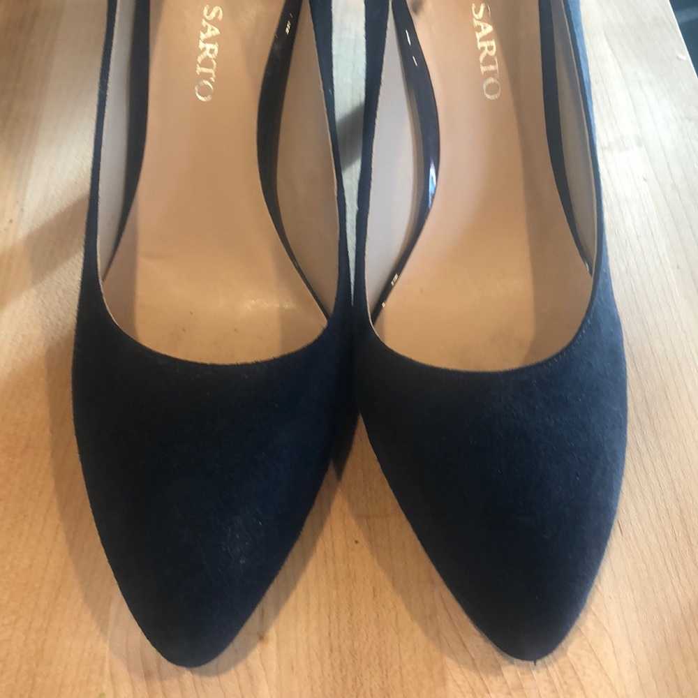 Franco Sarto Blue Suede heels
